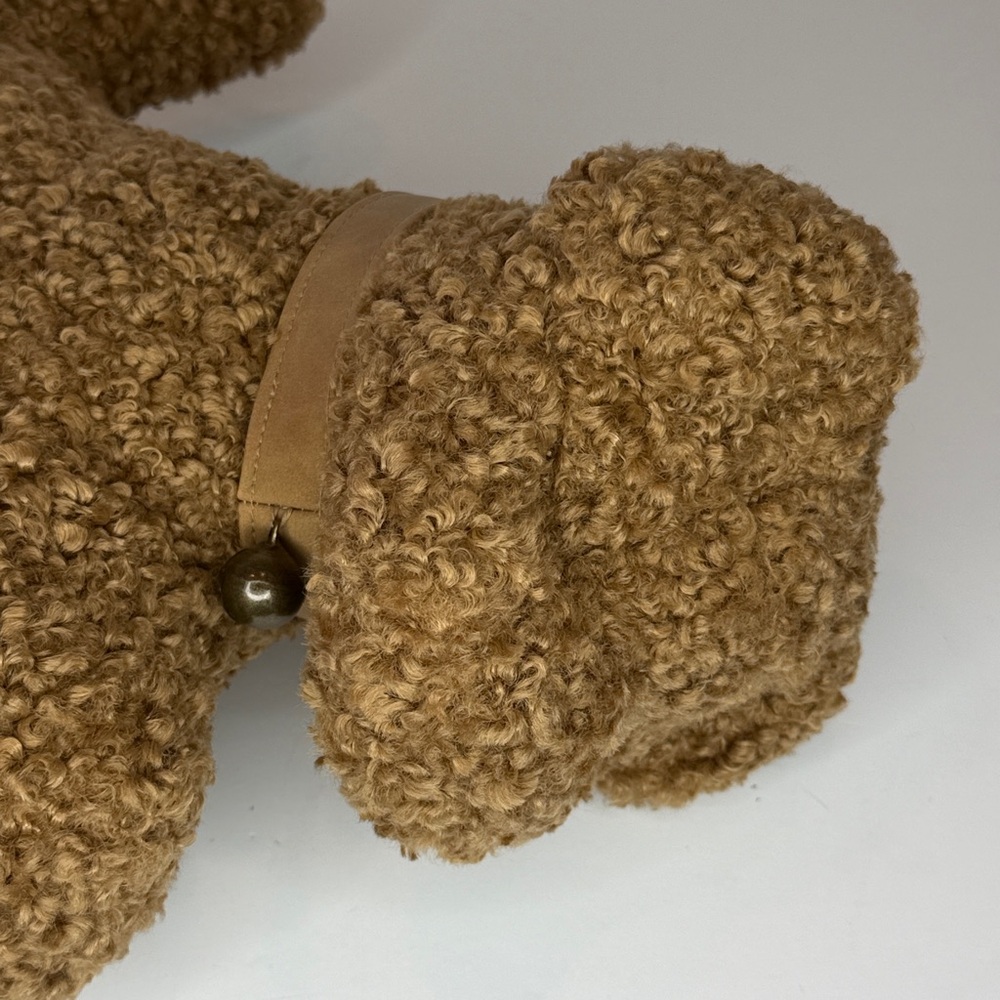 Pottery Barn cozy teddy dog with bell - Picture 6 of 9